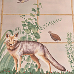 Обои ручная роспись Trellised Menagerie Standard colourway on scenic paper варинант исполнения - 2 | Loft Concept в Костроме