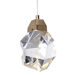 Подвесной светильник с хрустальным плафоном Esme Crystal Gold Hanging lamp варинант исполнения - 1 | Loft Concept в Костроме