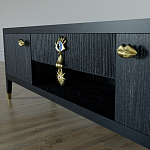 TV-тумба Дизайнерская Elsa Dreams Black варинант исполнения - 2 | Loft Concept в Костроме