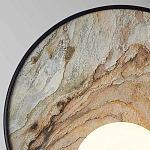 Бра круглое с каменным диском в металлической раме Sandstone Painting варинант исполнения - 2 | Loft Concept в Костроме