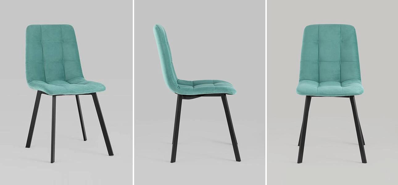 Стул NANCY S Chair Мятный Велюр Стул NANCY S Chair Мятный Велюр - Loft-Concept в Костроме