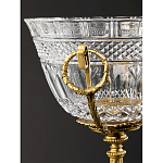 Чаша из рельефного стекла прозрачного цвета на бронзовой подставке Eden Garden варинант исполнения - 5 | Loft Concept в Костроме