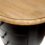 Комод маленький круглый c 3-мя ящиками и состаренным эффектом Vintage варинант исполнения - 2 | Loft Concept в Костроме