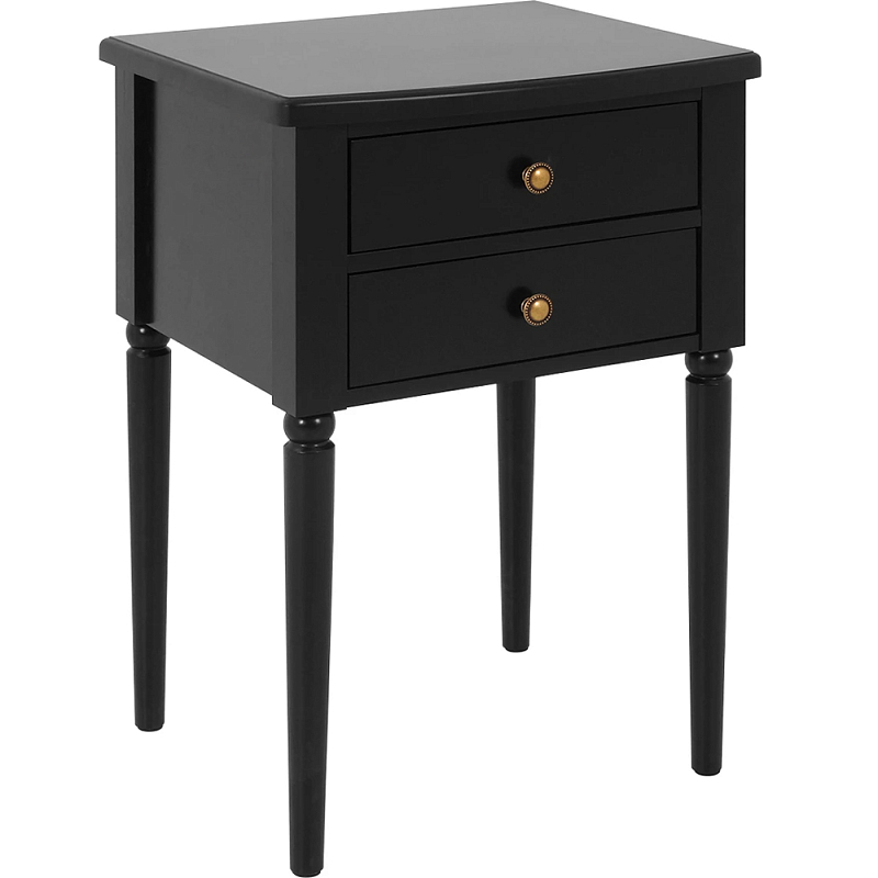 Прикроватная тумба Вlues Black Черный в Костроме | Loft Concept 