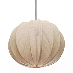 Подвесной светильник с бежевым тканевым абажуром Modern Textured Table Lamp варинант исполнения - 2 | Loft Concept в Костроме