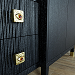 Большой шкаф с витриной Elsa Dreams Black варинант исполнения - 6 | Loft Concept в Костроме