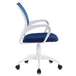 Офисное кресло с основанием из белого пластика Desk chairs Blue варинант исполнения - 3 | Loft Concept в Костроме