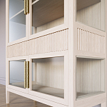 Витрина Primo со стеклянными фасадами и 2 ящиками Светлый дуб варинант исполнения - 5 | Loft Concept в Костроме