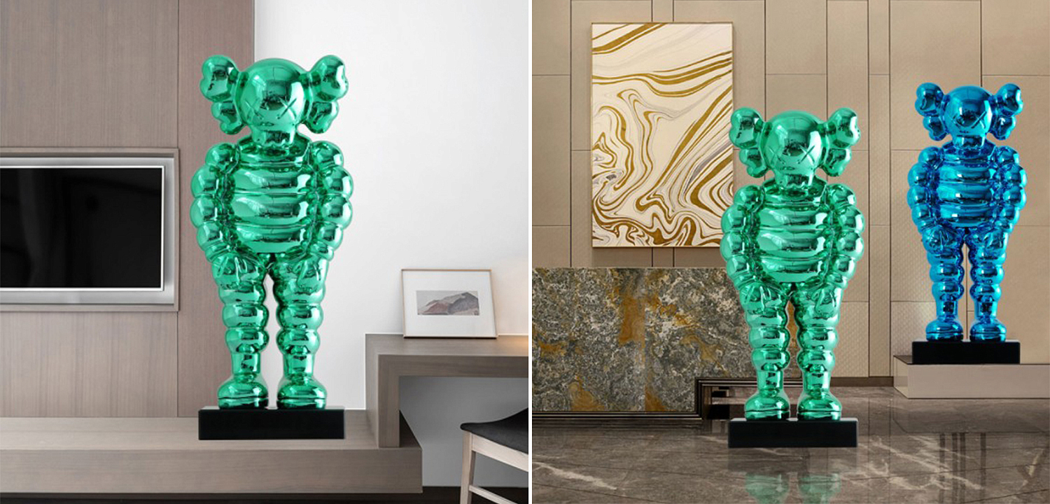 Статуэтка KAWS Bowed Down Green on stand Статуэтка KAWS Bowed Down Green on stand - Loft-Concept в Костроме