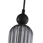 Подвесной светильник с рифленым стеклянным плафоном цилиндрической формы ARTICOLO варинант исполнения - 2 | Loft Concept в Костроме