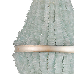 Люстра с каскадом из стеклянных декоративных элементов Shining Sea Glass варинант исполнения - 1 | Loft Concept в Костроме