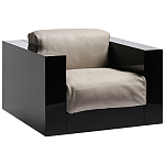 Дизайнерское кожаное кресло Poltronova Saratoga Armchair варинант исполнения - 2 | Loft Concept в Костроме