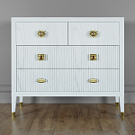 Бельевой Комод с 4 ящиками Elsa Dreams White варинант исполнения - 5 | Loft Concept в Костроме