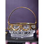 Корзиночка из прозрачного стекла с бронзовой ручкой Eden Garden варинант исполнения - 4 | Loft Concept в Костроме