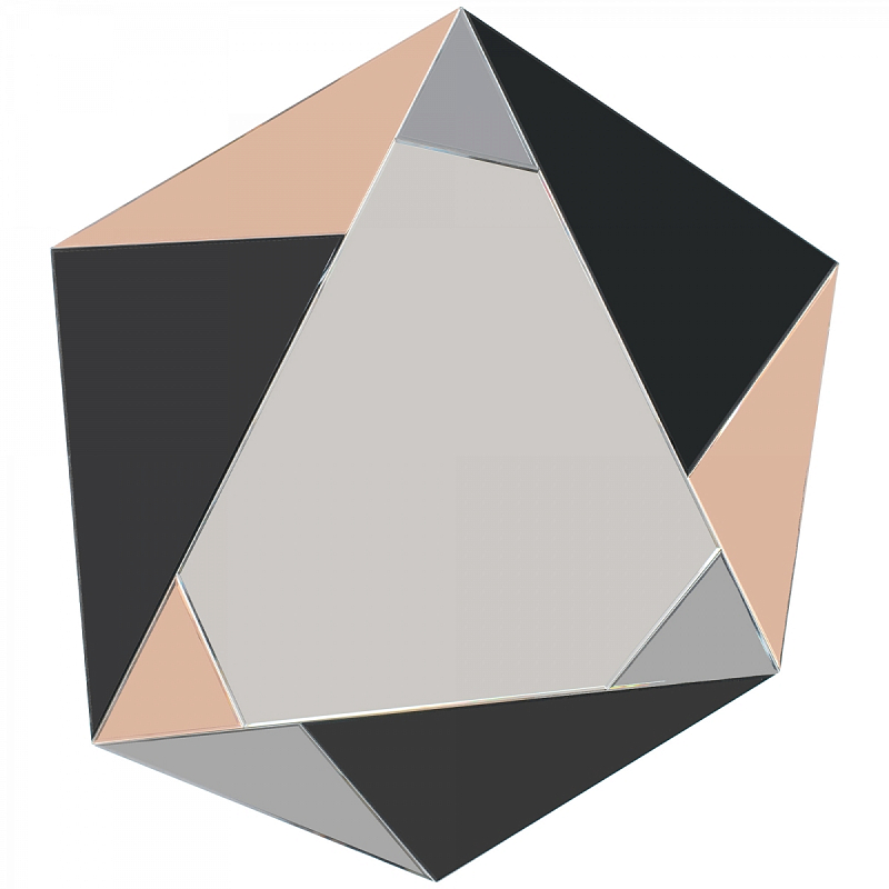 Зеркало Mirror Geometry Коричневый Черный Зеркало Mirror Geometry Коричневый Черный в Костроме | Loft Concept