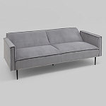 Диван современный вельветовый прямой Worcester Серый варинант исполнения - 4 | Loft Concept в Костроме