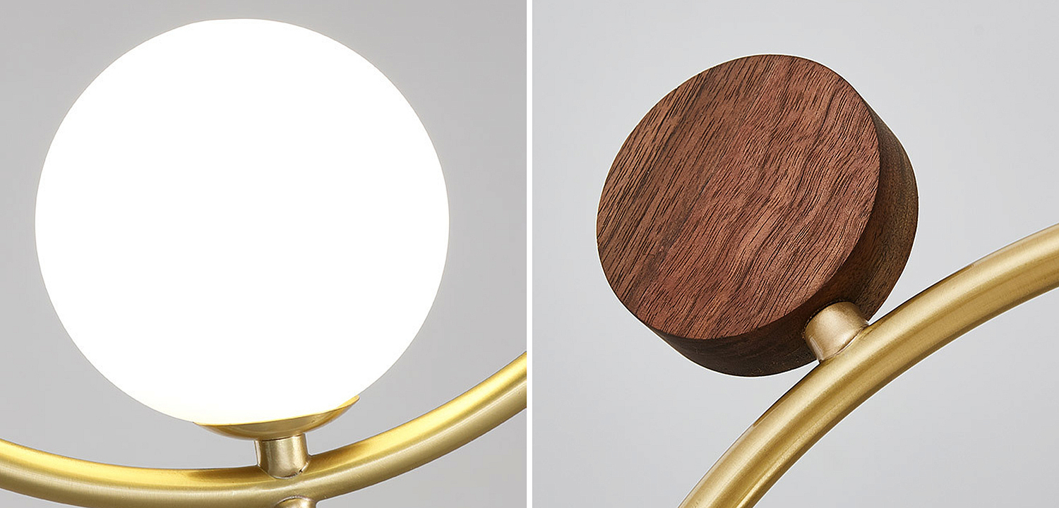 Потолочный светильник Metal Wood Ring Leaf Потолочный светильник Metal Wood Ring Leaf - Loft-Concept в Костроме