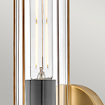 Бра для ванных комнат с прозрачным цилиндрическим плафоном на круглом основании Hinkley варинант исполнения - 4 | Loft Concept в Костроме