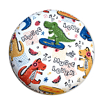Пуф детский круглый с принтом Dinosaurs CHILDHOOD варинант исполнения - 3 | Loft Concept в Костроме