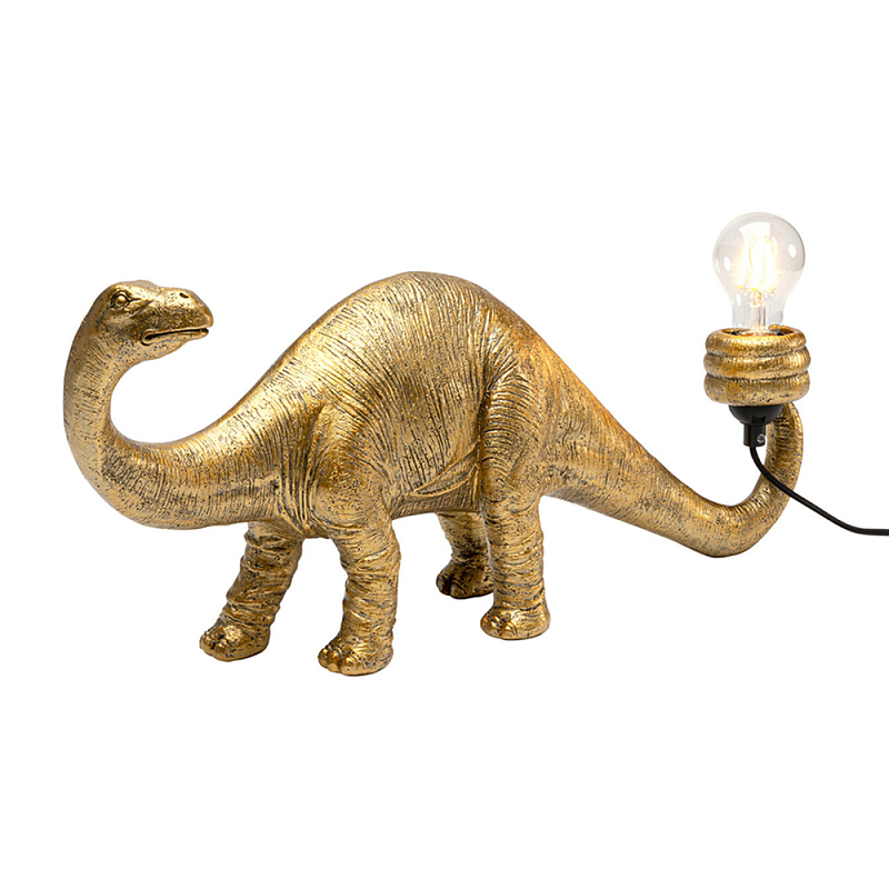 Настольная лампа для детской Золотой Динозавр  Золотой в Костроме | Loft Concept 