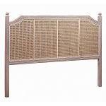 Изголовье кровати коричневое с обивкой из ротанга Olivia Headboard варинант исполнения - 1 | Loft Concept в Костроме