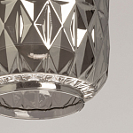 Люстра с тремя плафонами из серого граненого стекла Smoked Prism варинант исполнения - 7 | Loft Concept в Костроме