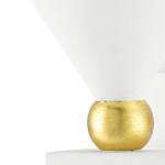 Бра с бело-золотыми плафоном в форме конуса Light Source варинант исполнения - 1 | Loft Concept в Костроме