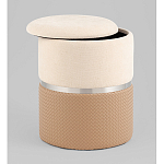 Пуф Mauldine с ящиком бежевый с экокожей варинант исполнения - 2 | Loft Concept в Костроме