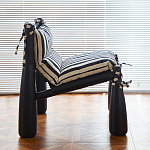 Кресло черно-белое со съемными подушками Celebrity варинант исполнения - 6 | Loft Concept в Костроме