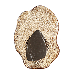 Бра с волнообразным стеклянным плафоном и вставкой из мрамора Liquid Stone варинант исполнения - 6 | Loft Concept в Костроме