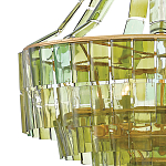 Люстра круглая каскадная Explosion of Green Shades зеленое стекло варинант исполнения - 1 | Loft Concept в Костроме
