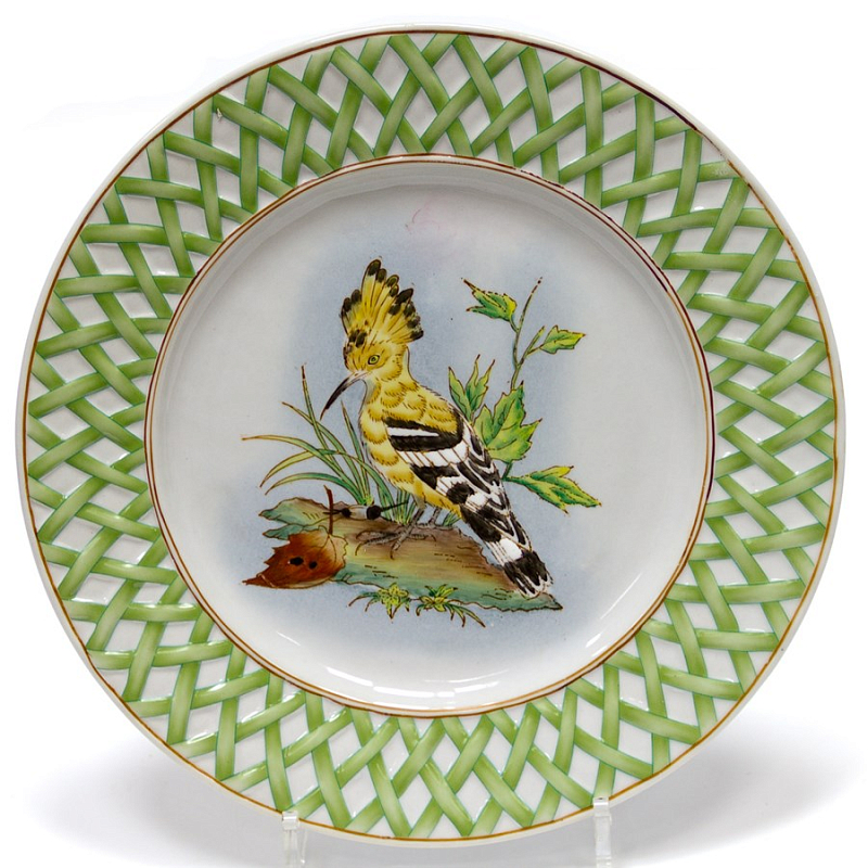 Тарелка настенная Crested Bird Мульти Бронза Тарелка настенная Crested Bird Мульти Бронза в Костроме | Loft Concept