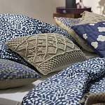 Постельное белье темно-синего цвета с рисунком Blossom Essence Sophie варинант исполнения - 6 | Loft Concept в Костроме