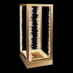 Настольная лампа прямоугольная с декоративными элементами в виде кристаллов Smooth Shine варинант исполнения - 1 | Loft Concept в Костроме