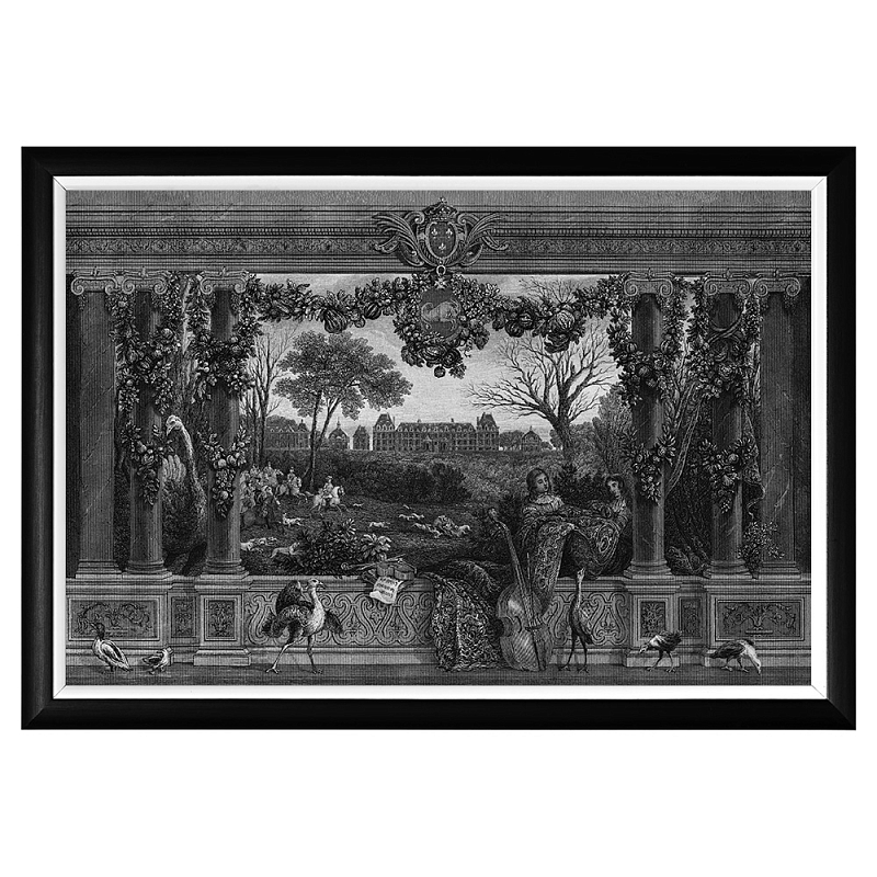 Постер Monceau Palace Poster Черный Белый Постер Monceau Palace Poster Черный Белый в Костроме | Loft Concept