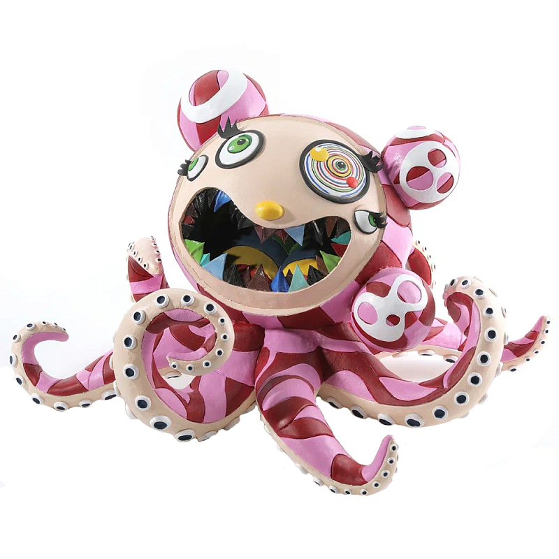 Статуэтка в виде осьминога Takashi Murakami Розовый Мульти Статуэтка в виде осьминога Takashi Murakami Розовый Мульти в Костроме | Loft Concept
