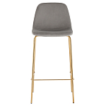 Барный стул на золотистых ножках VENDRAMIN Grey варинант исполнения - 2 | Loft Concept в Костроме