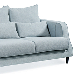 Диван Seldon с мягкими подушками голубое букле варинант исполнения - 3 | Loft Concept в Костроме