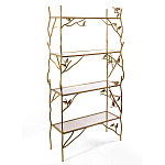 Стеллаж металлический с птичками Primavera варинант исполнения - 2 | Loft Concept в Костроме