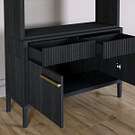 Стеллаж Primo с ящиками Черный дуб  варинант исполнения - 6 | Loft Concept в Костроме