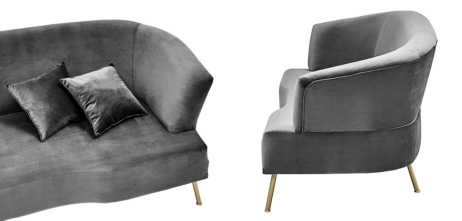 Диван Isis Sofa Gray Диван Isis Sofa Gray - Loft-Concept в Костроме