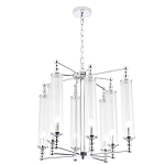 Люстра с 8-ю прозрачными цилиндрическими плафонами Jeanette варинант исполнения - 5 | Loft Concept в Костроме