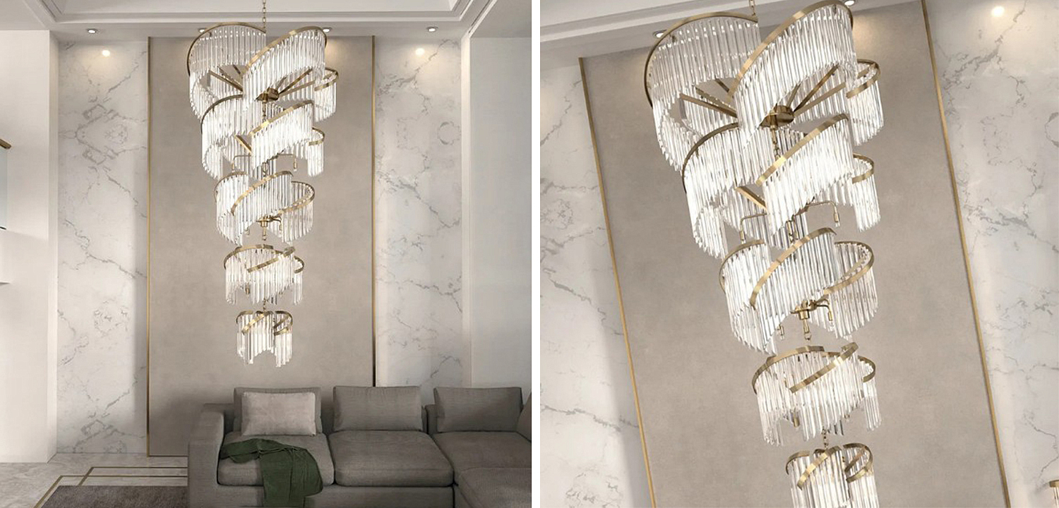 Большая Многоярусная Люстра для Высокого потолка Odeon Large Tiered Chandelier Большая Многоярусная Люстра для Высокого потолка Odeon Large Tiered Chandelier - Loft-Concept в Костроме