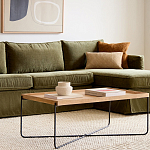 Журнальный стол с прямоугольной деревянной столешницей Urban Style Space варинант исполнения - 4 | Loft Concept в Костроме