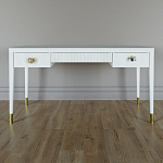 Письменный стол Elsa Dreams White Шпон дерево с двумя ящиками варинант исполнения - 1 | Loft Concept в Костроме