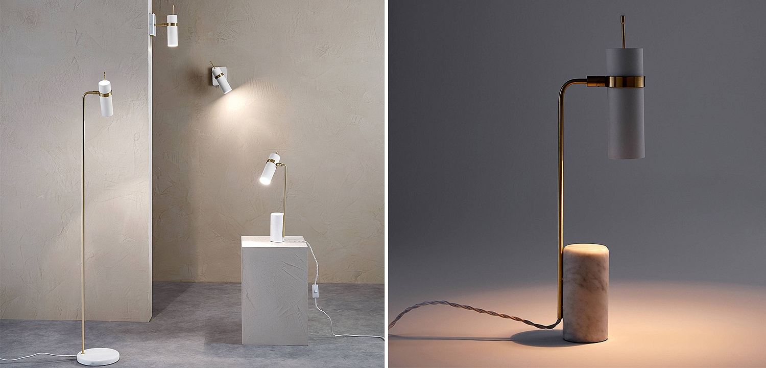 Настольная лампа Detlef Table lamp white marble Настольная лампа Detlef Table lamp white marble - Loft-Concept в Костроме