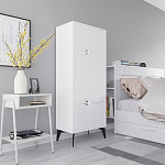 Комод белый с 4-мя дверцами на металлических ножках SPARK MULTIPURPOSE CABINET WHITE варинант исполнения - 2 | Loft Concept в Костроме