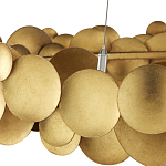 Люстра круглая из многослойных золотых дисков Metal Disc Chandelier варинант исполнения - 3 | Loft Concept в Костроме