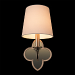 Бра с белым текстильным абажуром и фигурным основанием с зеркальной вставкой Vitorino варинант исполнения - 25 | Loft Concept в Костроме