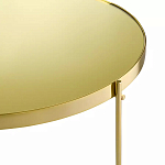 Кофейный столик овальный золотой Modern Mirror Gold Table варинант исполнения - 3 | Loft Concept в Костроме